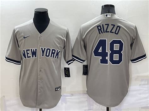 New York Yankees #48 Anthony Rizzo Gray Cool Base Jersey - TTE Trading.,Ltd [tteroom]