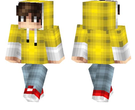 Yellow Hoodie Skin | Minecraft PE Bedrock Skins