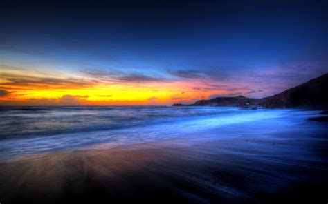 Blue Sunset Beach Wallpapers - Top Free Blue Sunset Beach Backgrounds - WallpaperAccess