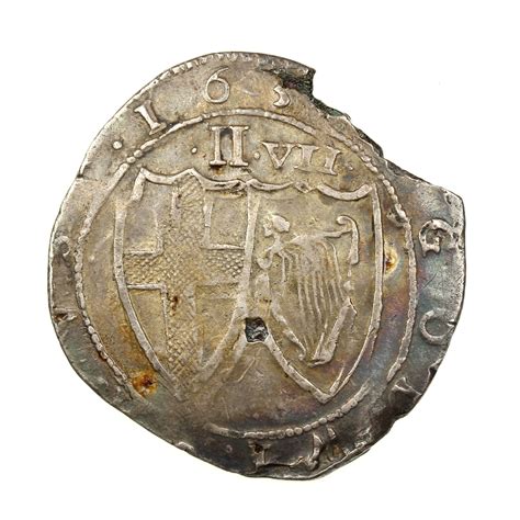 Commonwealth AD 1649-1660 Silver Halfcrown contemporary forgery ...