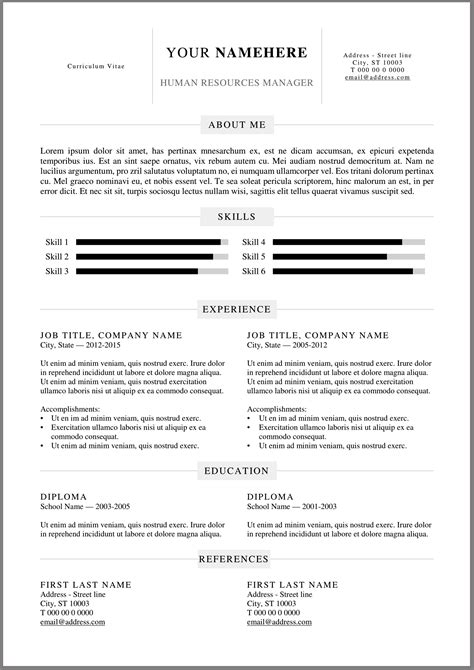 20 Free resume Word templates to impress your employer - Responsive Muse - Templates & Widgets