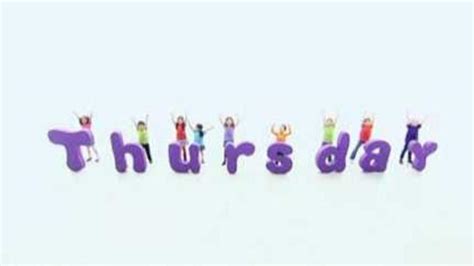 Thursday Song - CBeebies - BBC