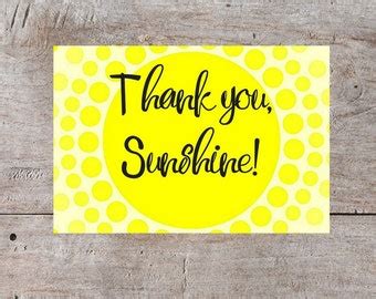 Sunshine thank you | Etsy