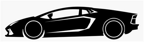 Clipart - Lamborghini Black And White Png, Transparent Png , Transparent Png Image - PNGitem