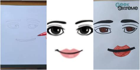 How To Draw The Woman Face In Roblox