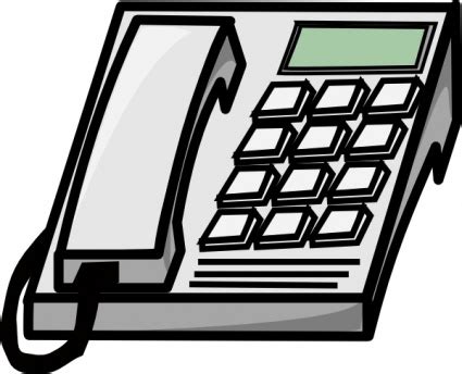 Office Phone clip art vector, free vector graphics - Vector.me