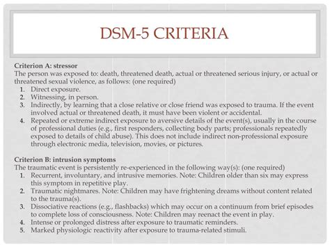 Dsm 5 criteria for ptsd checklist - fertabout