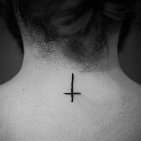 Inverted Cross Tattoo