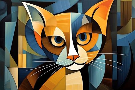 Cubism Paintings of a Cat: Georges Braque