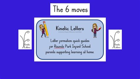 Kinetic Letters - The Six Letter Moves - Quick Guide - YouTube