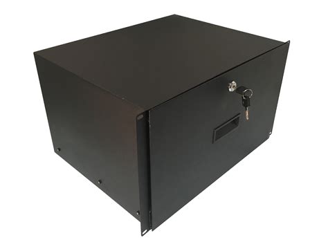 120256BK - 19" Heavy Duty Rack Drawer w/Lock and Key - 6U (10.5 ...