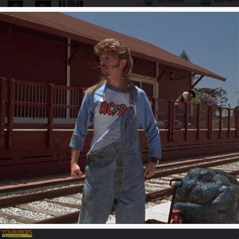 Joe Dirt Overalls & ACDC Shirt original movie costume