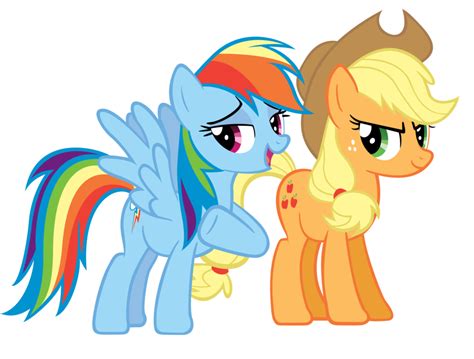 More Applejack and Rainbow by Are-you-jealous on deviantART | Rainbow dash, My little pony ...