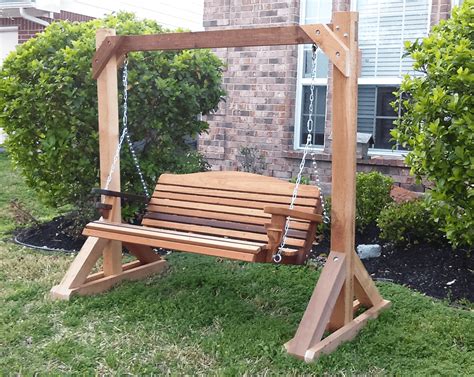 Simple Tips to Build DIY Wood Porch Swing Frame Plans - EasyHomeTips.org