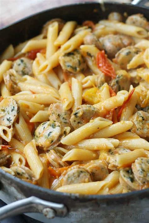 Chicken sausage pasta – Artofit