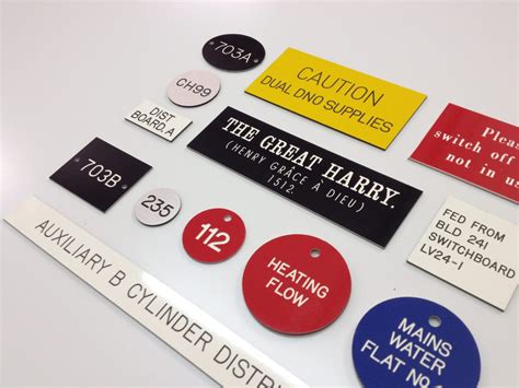 Engraved Labels and Tags | Pipe labels | Valve tags | Slater Signs