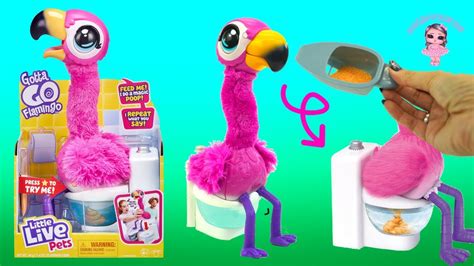 Little Live Pets Gotta Go Flamingo Magic Feed Kids Toy Gifts ...