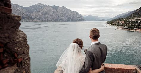 Traditional wedding at Malcesine Castle Lake Garda