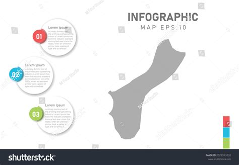 Guam Map Infographic Global Business Marketing Stock Vector (Royalty Free) 2022913232