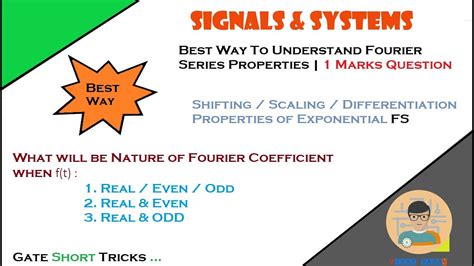 Best way to Understand Fourier Series Properties | Exponential Fourier ...