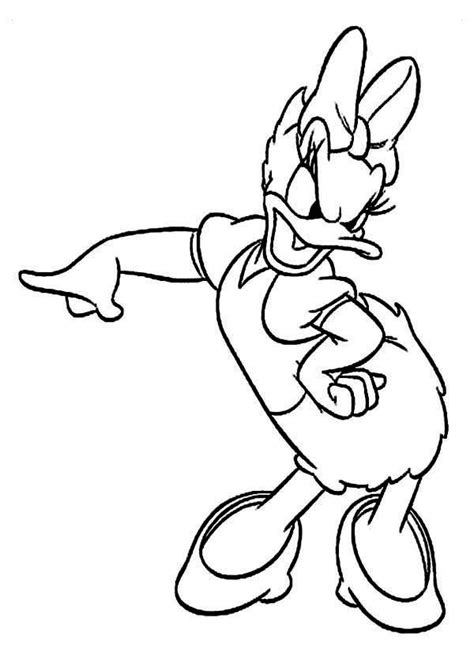 Daisy Duck, : Daisy Duck is a Little Mad Coloring Page Coloring Pages For Girls, Disney Coloring ...