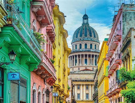 Colorful Cuba, retro, colorful, cuba, city, forbidden, visits, cigarrs, HD wallpaper | Peakpx