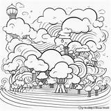Cloud Coloring Pages  Free & Printable sketch template