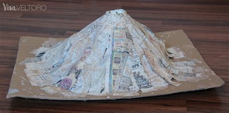 How to Make a Paper Mache Volcano - Viva Veltoro