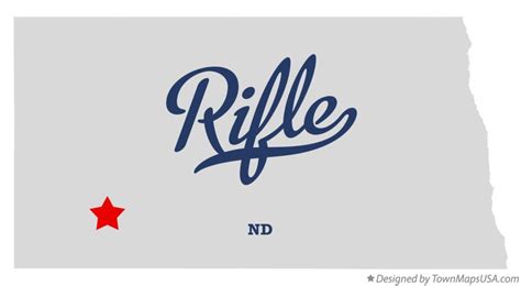 Map of Rifle, ND, North Dakota