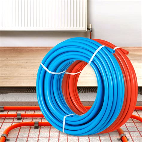 VEVOR PEX Pipe 2 Rolls of 1/2 Inch X 100 Feet Flexible Water Pipe Tubing Potable Water Pex ...