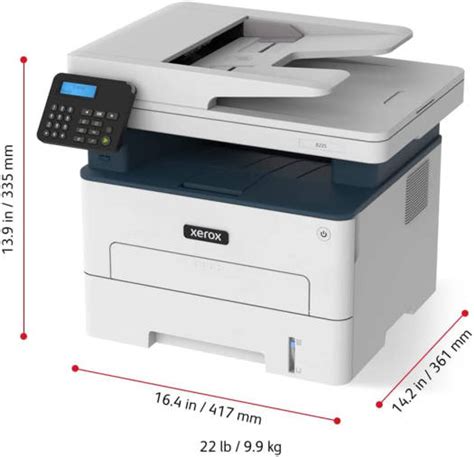 Xerox B225 Multifunction Printer, Up To 36ppm Printing Speed, 250 Sheets Standard Media Capacity ...