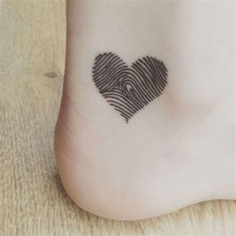 Perfectly Amazing Love Tattoo Couples luxury heart shaped fingerprint tattoo tattoo ideas #tato ...