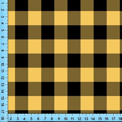 Black and Yellow Plaid Fabric Pattern Buffalo Check - Etsy