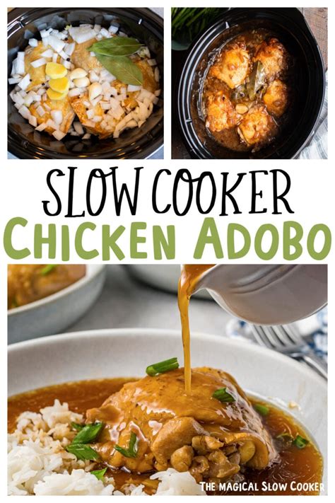 Slow Cooker Chicken Adobo - The Magical Slow Cooker