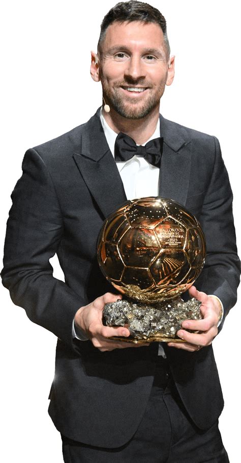 Lionel Messi Ballon d'Or 2023 Awards football render - FootyRenders