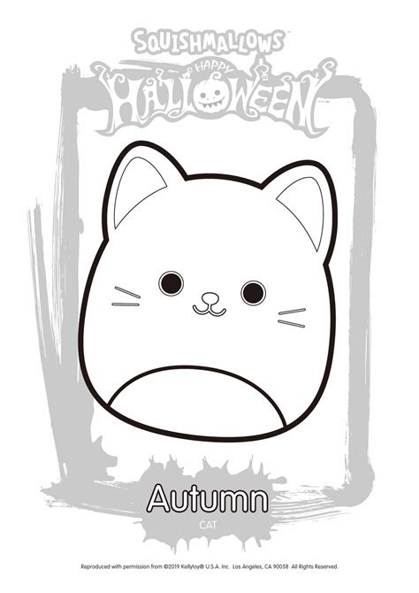 Halloween Squishmallows Autumn Coloring Pages - XColorings.com