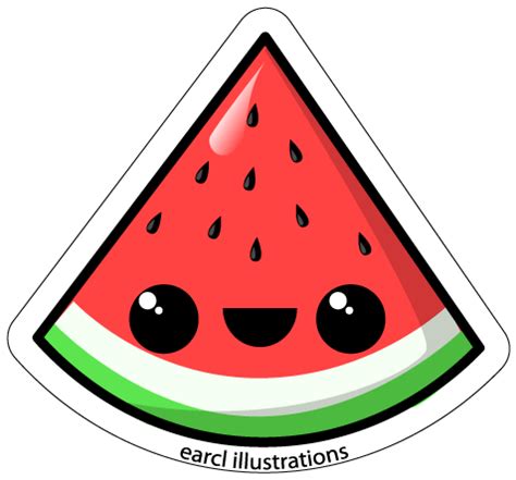 Watermelon Wallpaper Tumblr Clipart Panda Free Clipart Images | Kawaii drawings, Watermelon ...