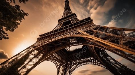 The Eiffel Tower Is Very Beautiful At Sunset Background, Eiffel Tower In Paris France, Hd ...