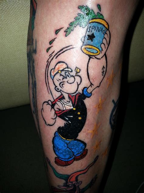 Popeye Tattoos Designs, Ideas and Meaning - Tattoos For You