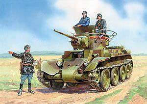 Zvezda 3545 BT-7 Soviet Tank w/Crew 1/35