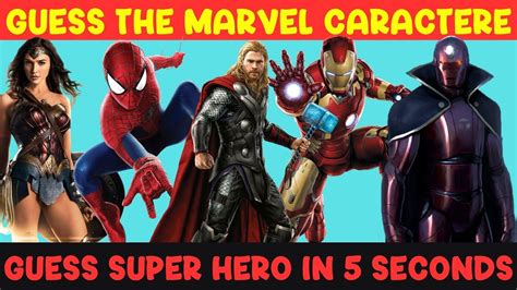 Guess the Marvel Character Quiz - Can You Identify All Your Favorite Superheroes? - YouTube