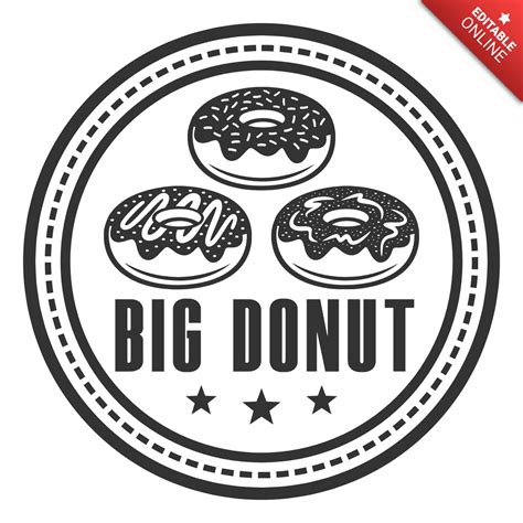 Big Donut Logo Design Template | Free Design Template