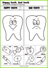 Happy Tooth/Sad Tooth Activity | Maple Leaf Learning Library