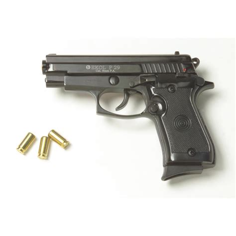 Blank - firing 9 mm P29 Semi - Automatic Pistol, Black - 188800, Blank ...