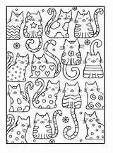 Ausmalbilder Katzen  Kostenlose Malvorlagen Zum Ausdrucken Dekoking sketch template
