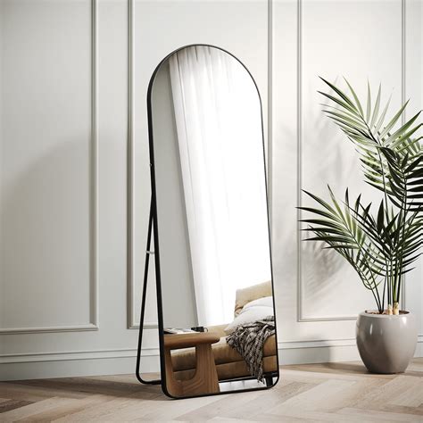 Buy BOJOY Full Length Mirror 62"x20", Arched Mirror, Floor Mirror with Stand, Wall Mirror ...