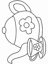 Decorative teapot coloring Pages Download And print For free sketch template