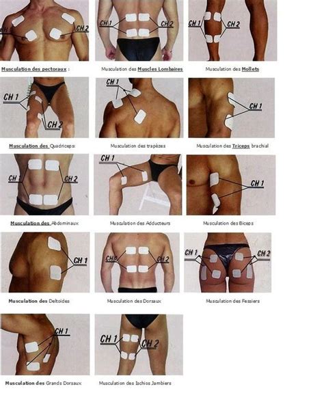 Placement Chart For Tens Unit Electrodes