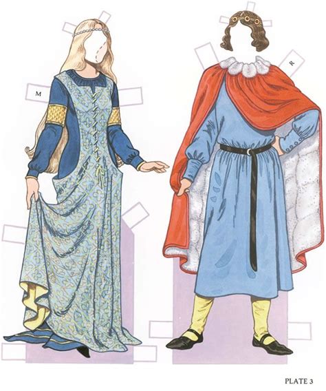 VintageFeedsacks: Paper Dolls | Ropa medieval, Vestido de historia, Moda medieval