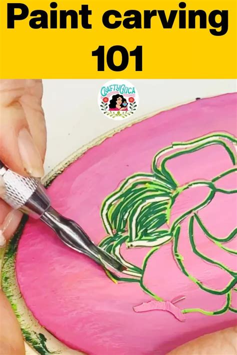 Layers & layers: How to get started with paint carving - Crafty Chica